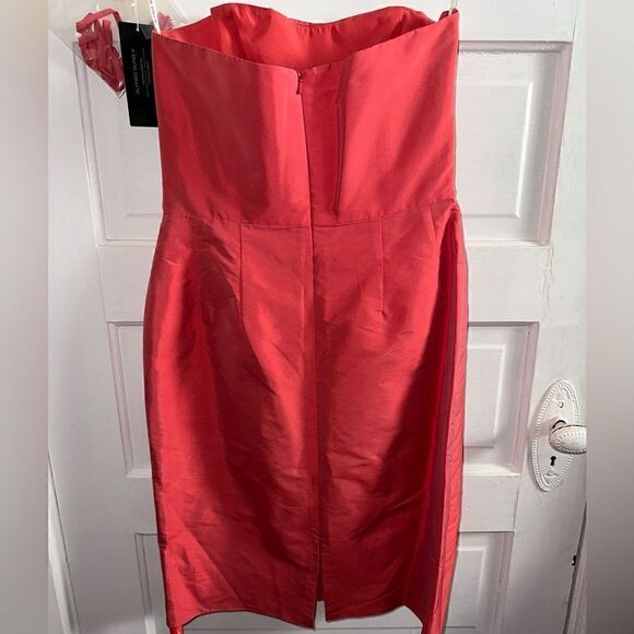 NWTs Alfred Sung Strapless Cocktail Dress Size 8 - Picture 7 of 11